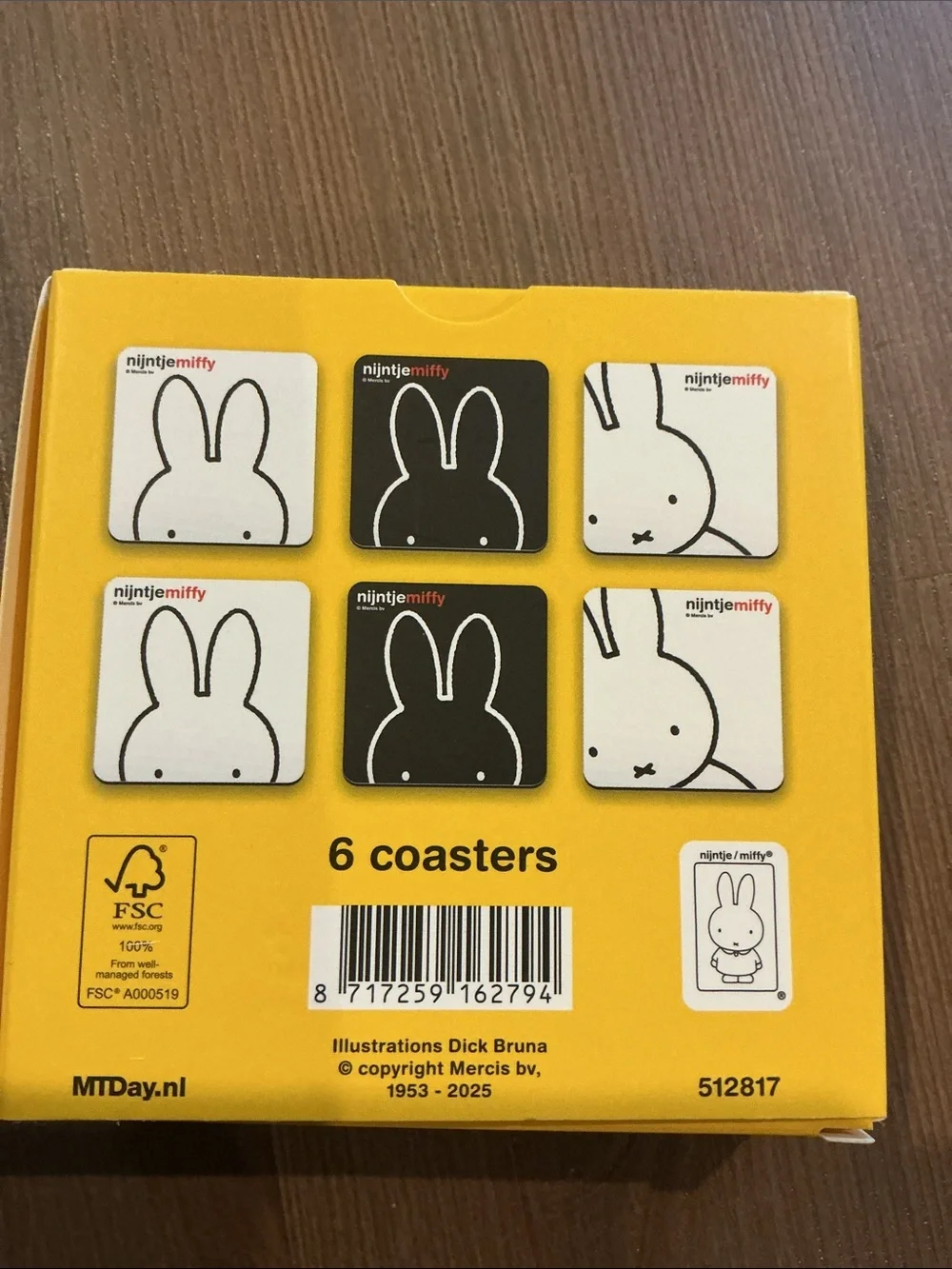 Nijntje x Miffy glassware coasters (6)